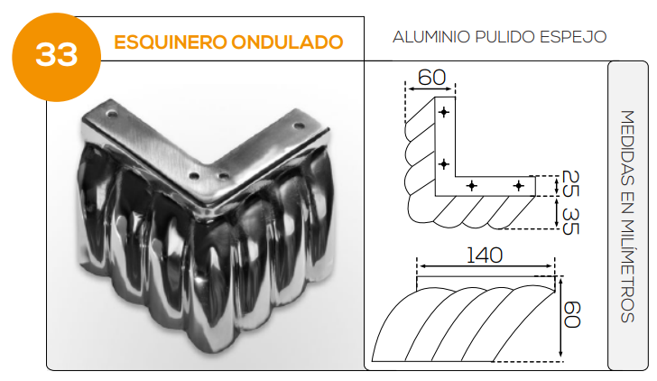 Esquinero Ondulado